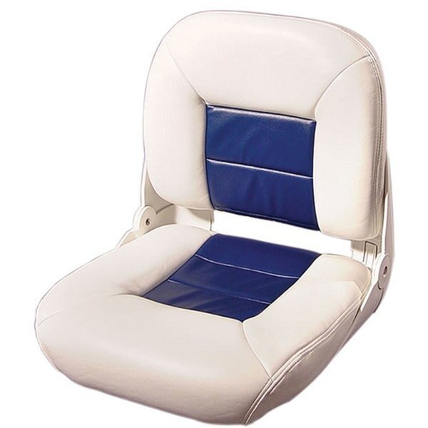 Tempress 54678 Navistyle Low-Back Boat Seat - White/Blue, Tempress, Mfr#: 54678